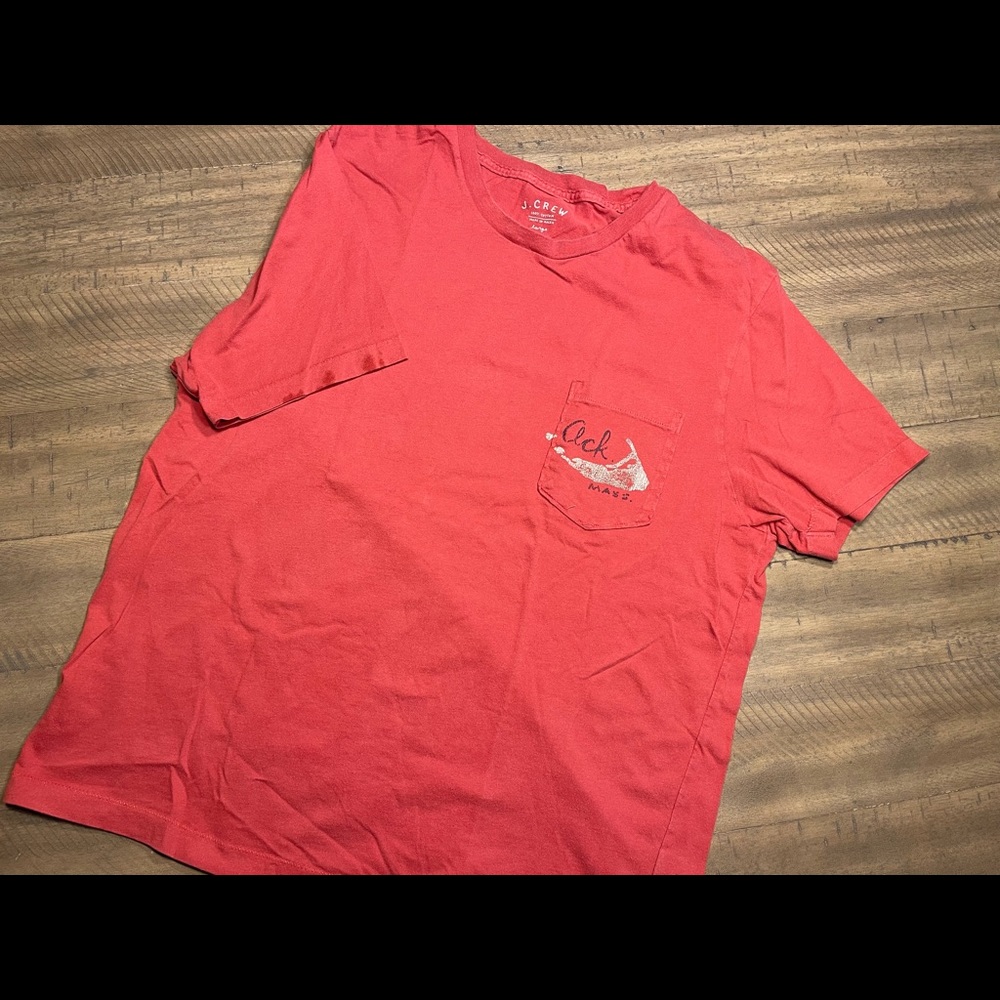 JCrew, Red, Graphic Tee, size: Large